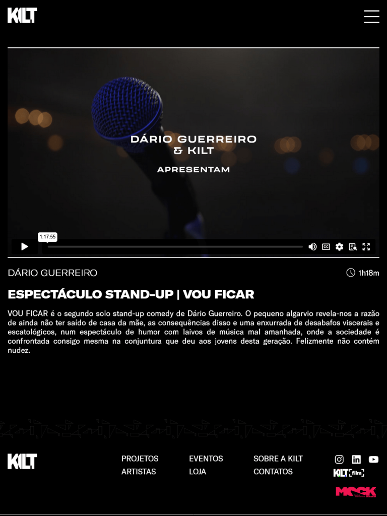 The product page for exclusive videos after the user is granted access to it, displaying the video instead of the featured image and without the purchase form.